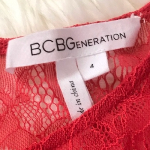 BCBG Red Lace Dress - Picture 2 of 2